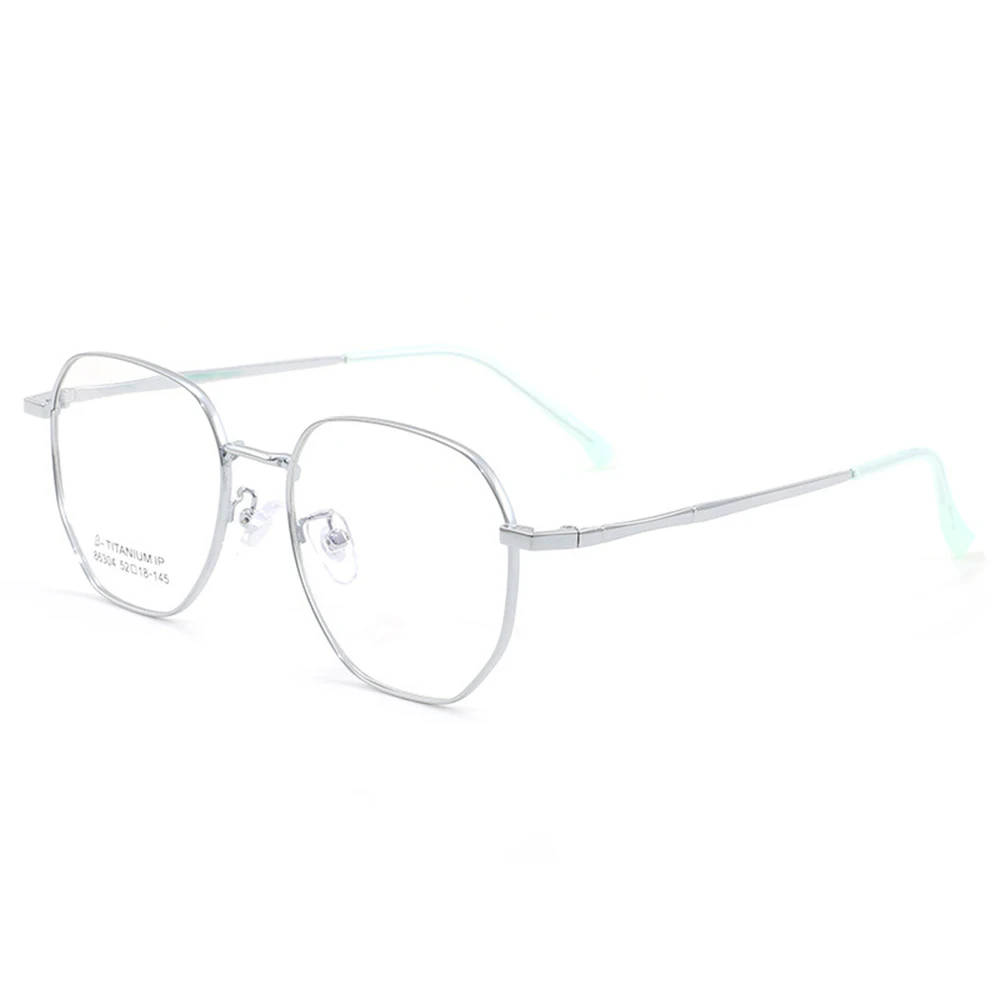 Lunettes polygonales ultra légères pour hommes et femmes, lunettes en métal à grande monture, lunettes d'ordinateur anti-lumière bleue, lunettes de lecture, mode