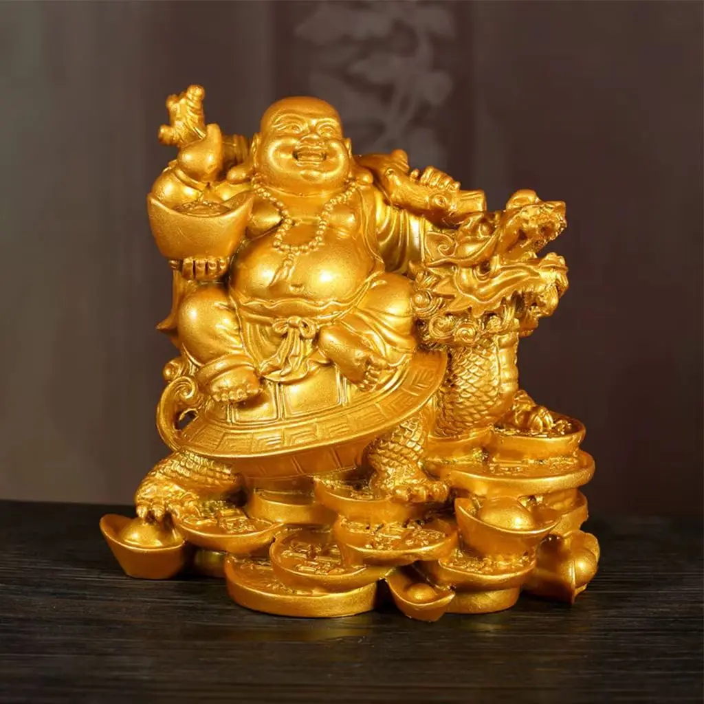 

Chinese Fengshui Ornament God of Wealth Sculpture for Home Office Room Desk Decor