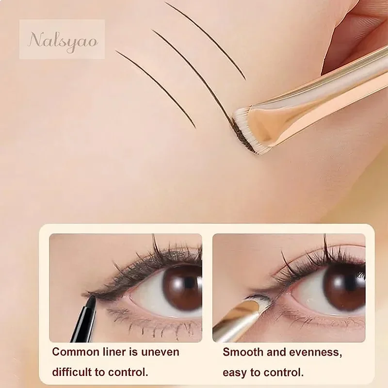 2/1pcs Curved Eyeliner Makeup Brushes Precision Soft Eyeshadow Brush Sharp Thin Small Eye Smudge Tools Cosmetic image 4