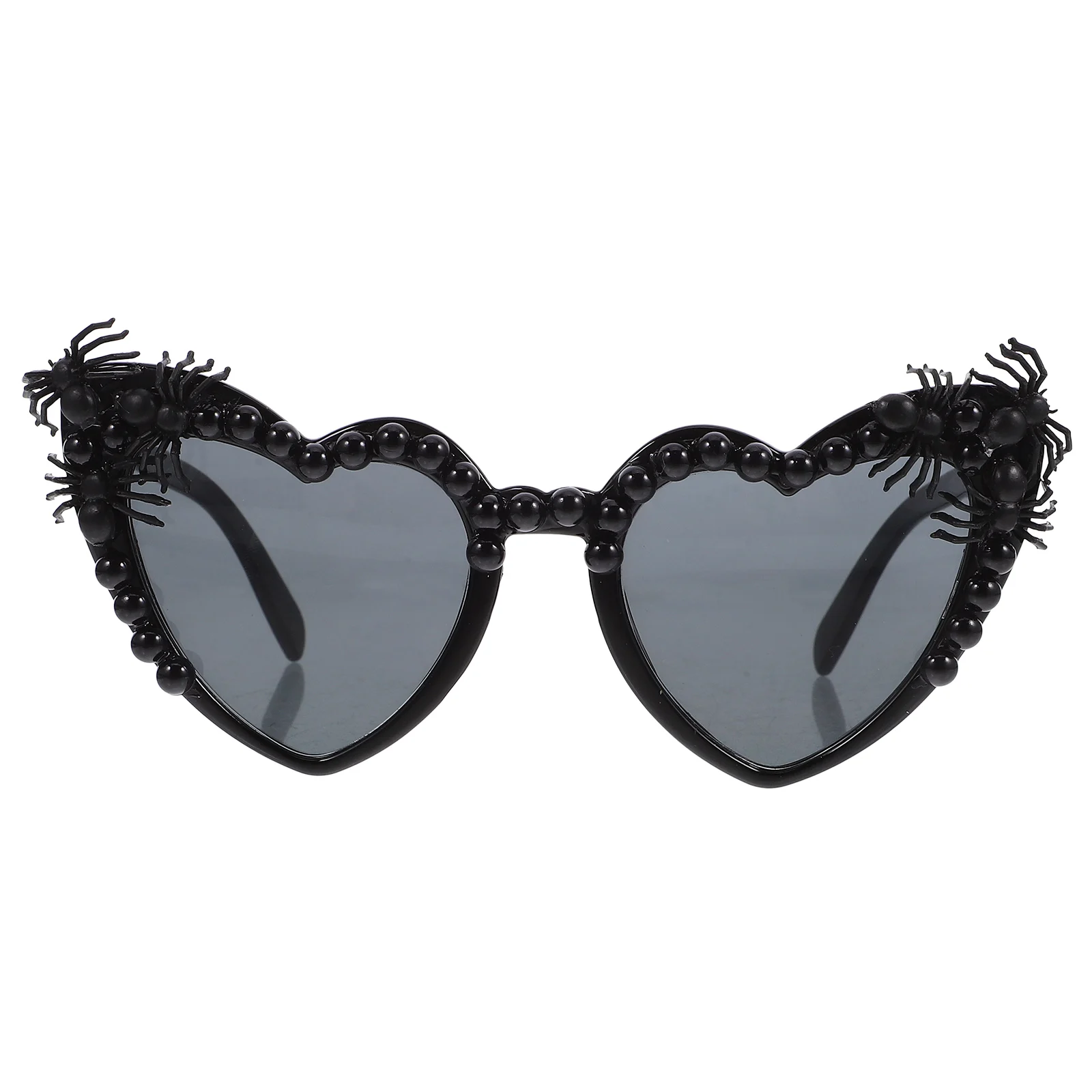 

1pc Spider Heart Sunglasses Halloween Glasses Photo Props Cosplay Eyewear Costume Accessories Halloween Decorative Glasses