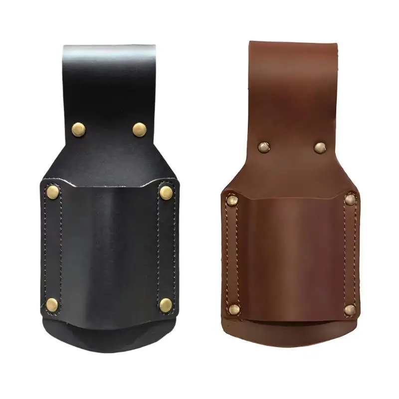 Tool Belt Faux Leather Waist Carry Pocket with Rivet Reinforced Panels for Repair Work, Jobsite Use, and Outdoor D2RD