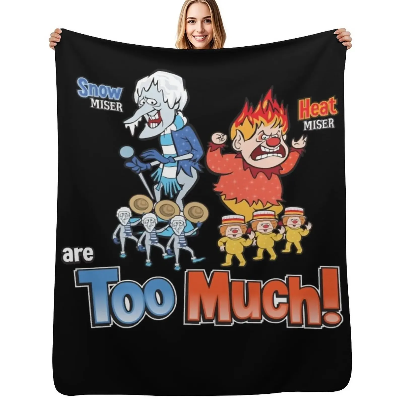 

Miser Brothers - Too Much! Classic Throw Blanket Thermal Flannels Bed Bed linens Blanket