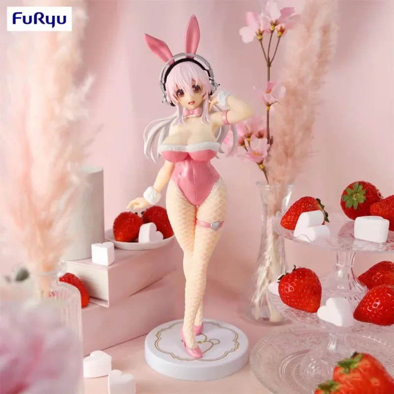 

Оригинальная экшн-фигурка FuRyu 30 см Super Sonico Bunny Girl, аниме, фигурка сексуальной девушки, игрушки для взрослых, подарки