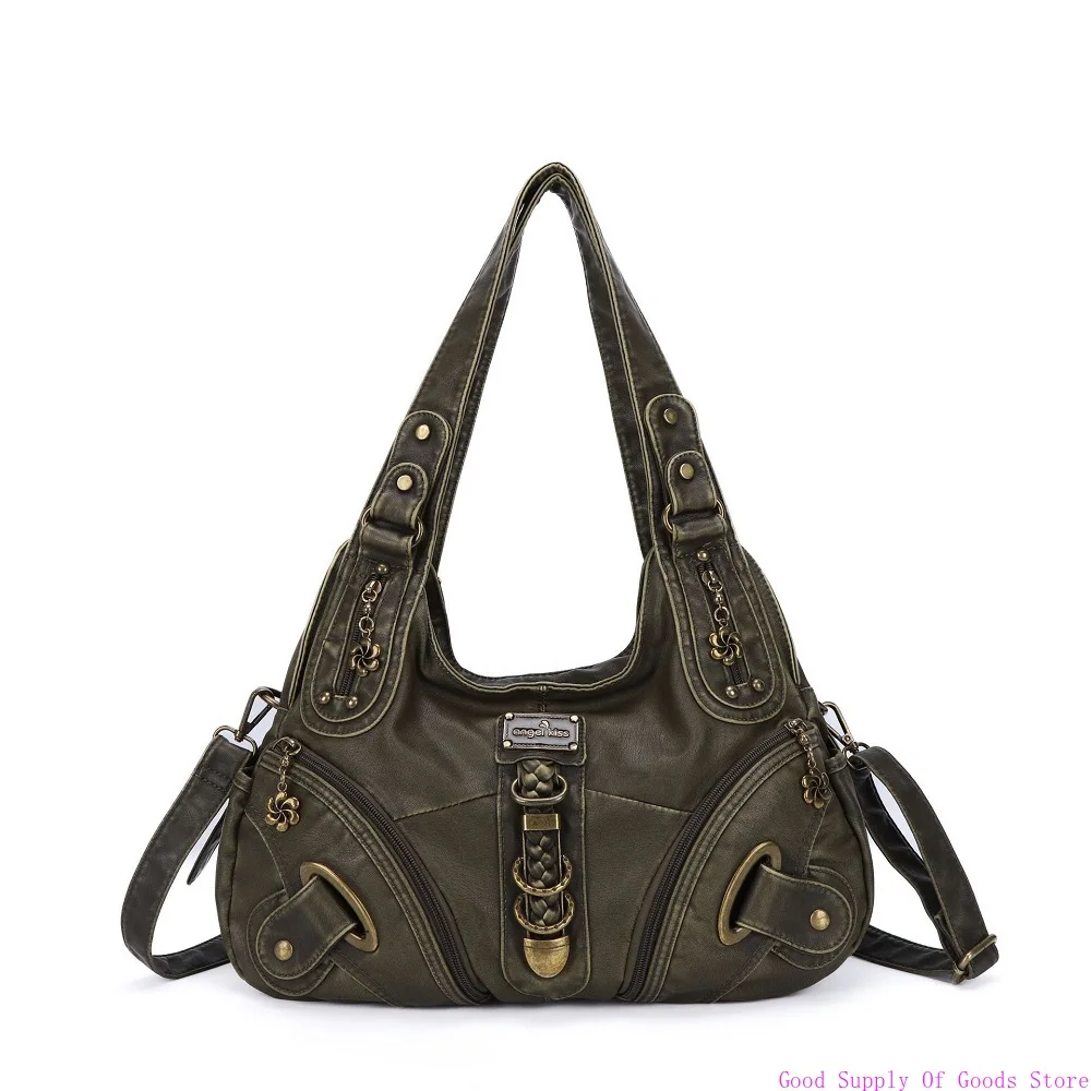 

Angelkiss Women Handbags Shoulder Bag Top-handle Handbag Fashion Vintage Dumpling Pack Shoulder Bag Tote Bag Hobos Large Purse
