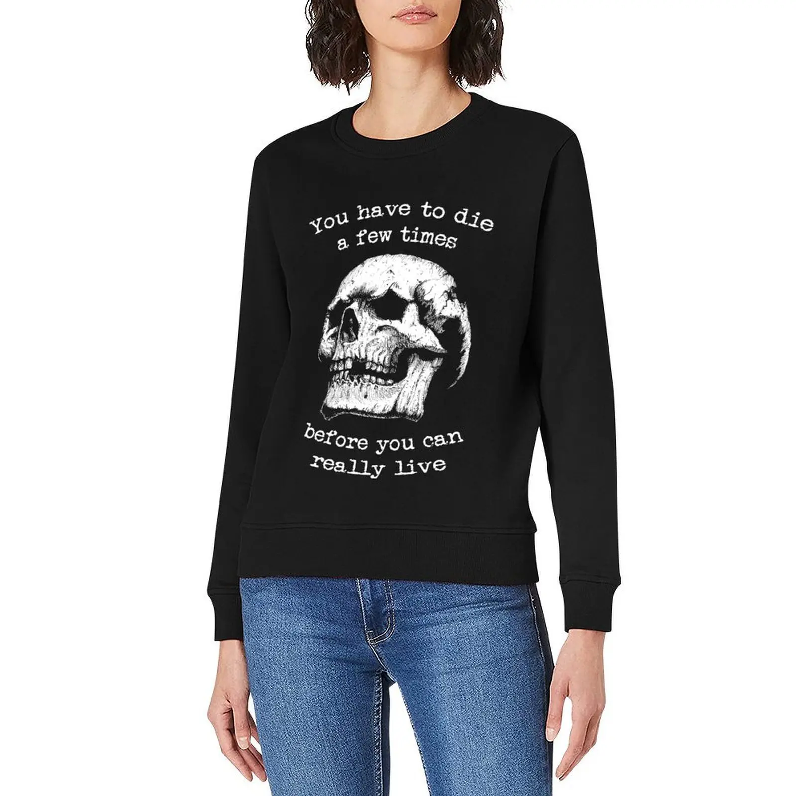 Bukowski quote skull Pullover winter clothes fashion men clothes for men men clothes sweatshirt male