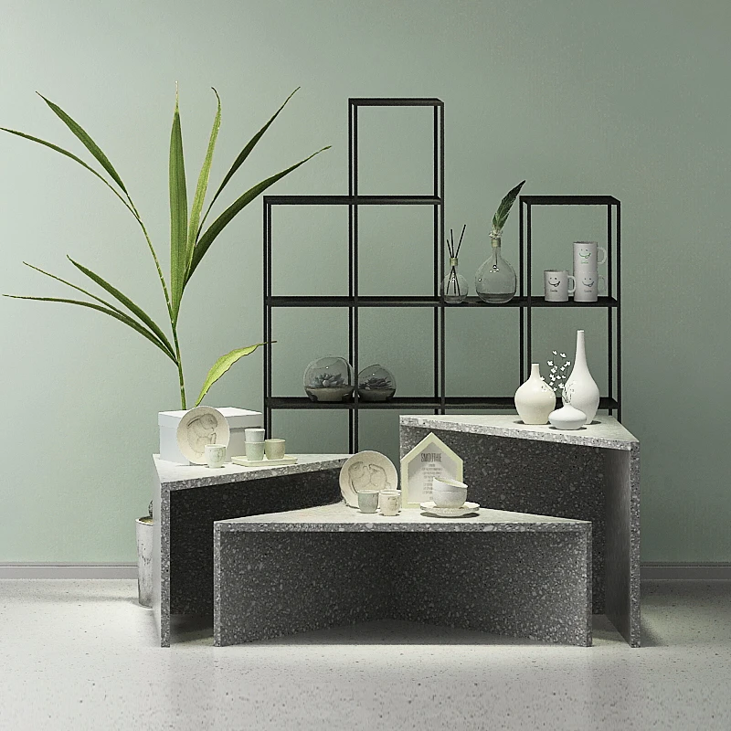 Company product display table Physical display table Creative window Showcase Nordic fashion water table customization