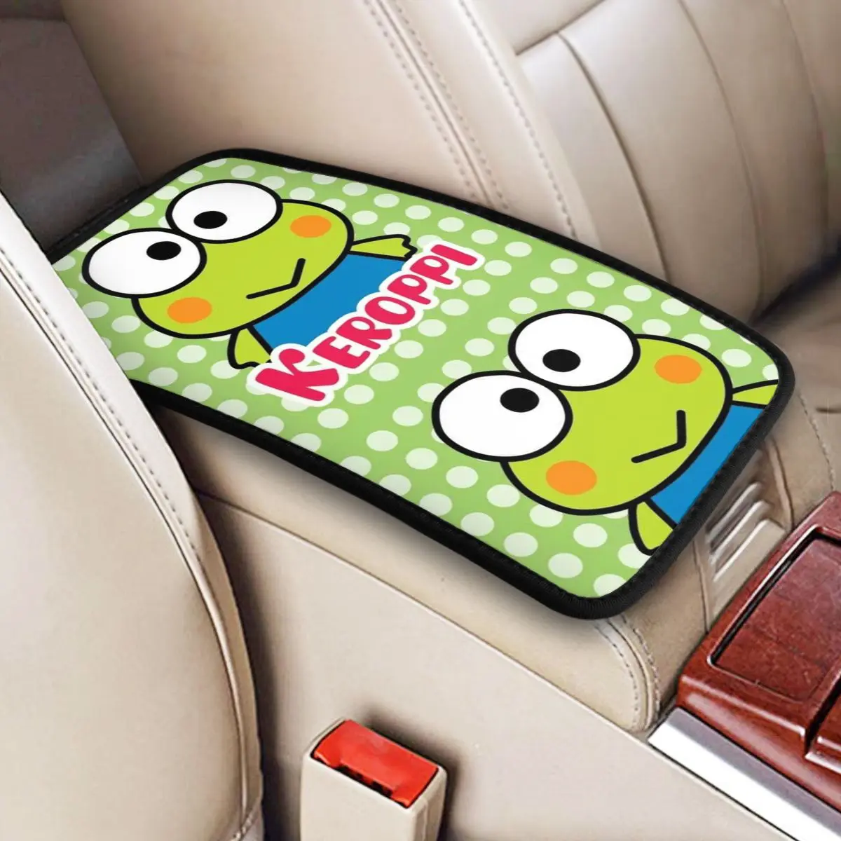 

Kero Kero Keroppi аксессуары для салона автомобиля, покрытие центральной консоли, подлокотник, ящик для хранения, коврик для большинства автомобилей