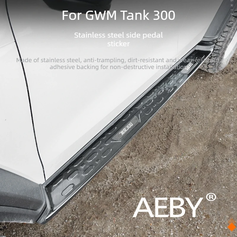 

AEBY For GWM Tank 300 2025 Side Steps & Door Sill Plates,Car Side Steps,Running Boards & Scuff Plates,car door sill accessories