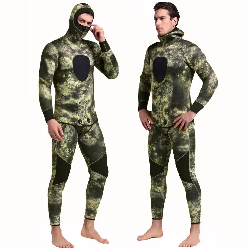 Wholesale Spearfishing Wetsuit Wholesale 3mm 5mm 7mm Diving Neoprene Wet Suit Camouflage Spearfishing Wetsuit For Men