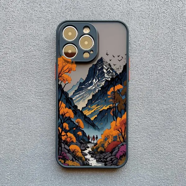 Sonnenaufgangslandschaft Handyhülle für iPhone 17 15 14 Plus Pro Max 16 13 12 11 Pro Max Mini XR X XS Plus Wunderschöne Mountain River Cover – Detail 5