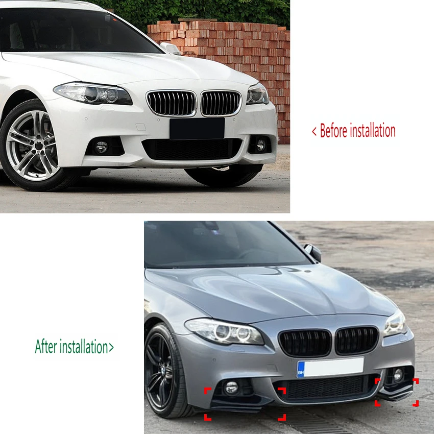 For BMW 5 Series F10 F11 M Sport 520i 530i 2011-2017 Front Corner Sticker Modification