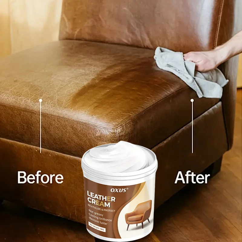 Leather Conditioner Long Lasting Car Seats Polishing Nourishment Care Leather Care Cream for Leather Pant Bag Shoes Furniture