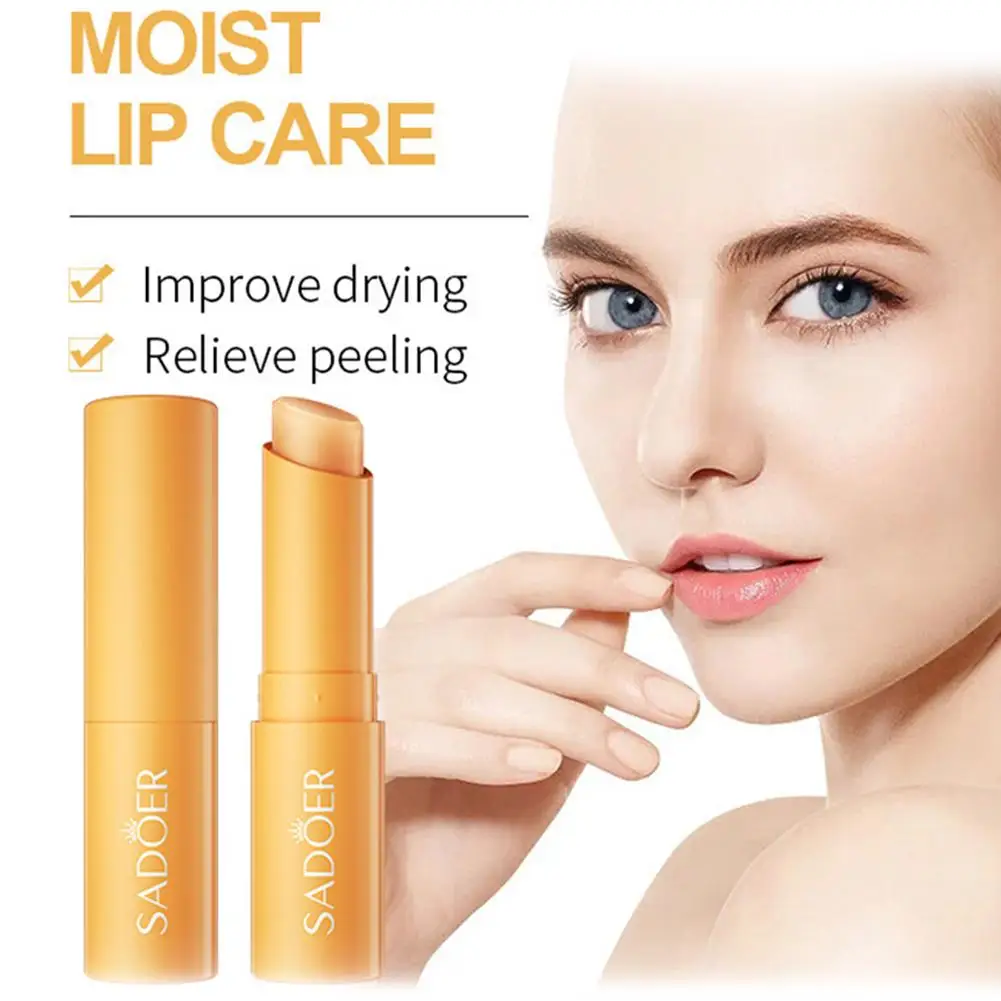 1 buah 2.7g pelembap bibir Vc kering dan retak pengupas bibir lidah buaya perawatan warna memperbaiki Vera lipstik kulit dan produk Q3M6