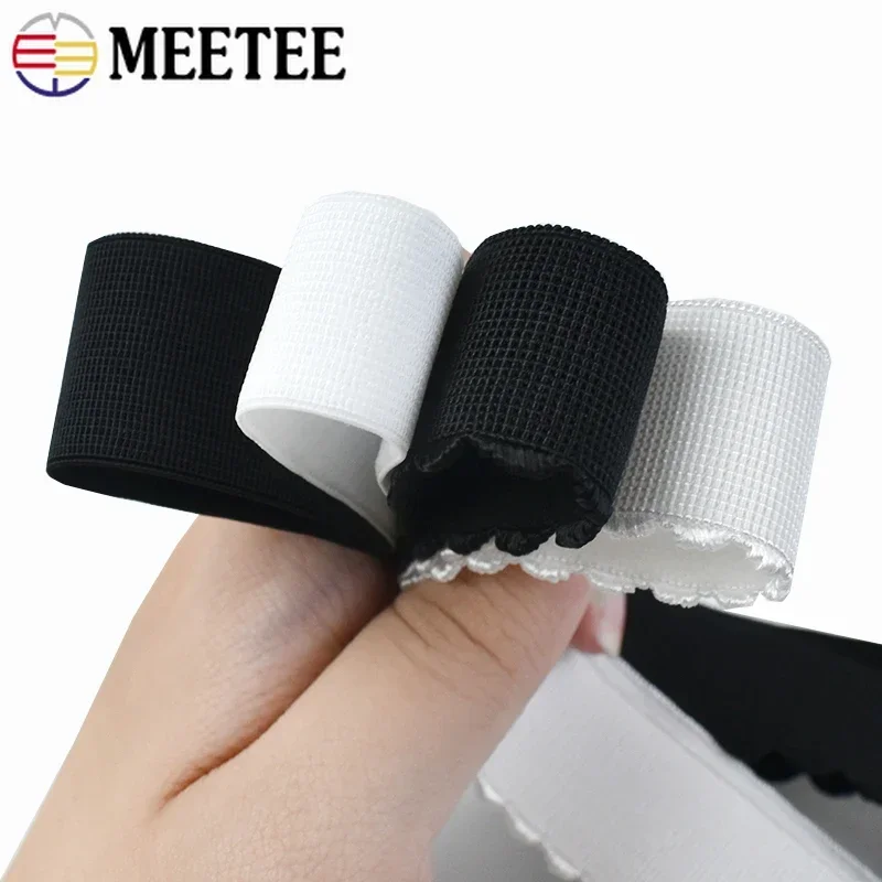 2/5/10M Rubber Bands 10-50mm Elastic Band for Sewing Underwear Bra Strap Strech Tape Pants Belt Elasticity Trmmings Accessories