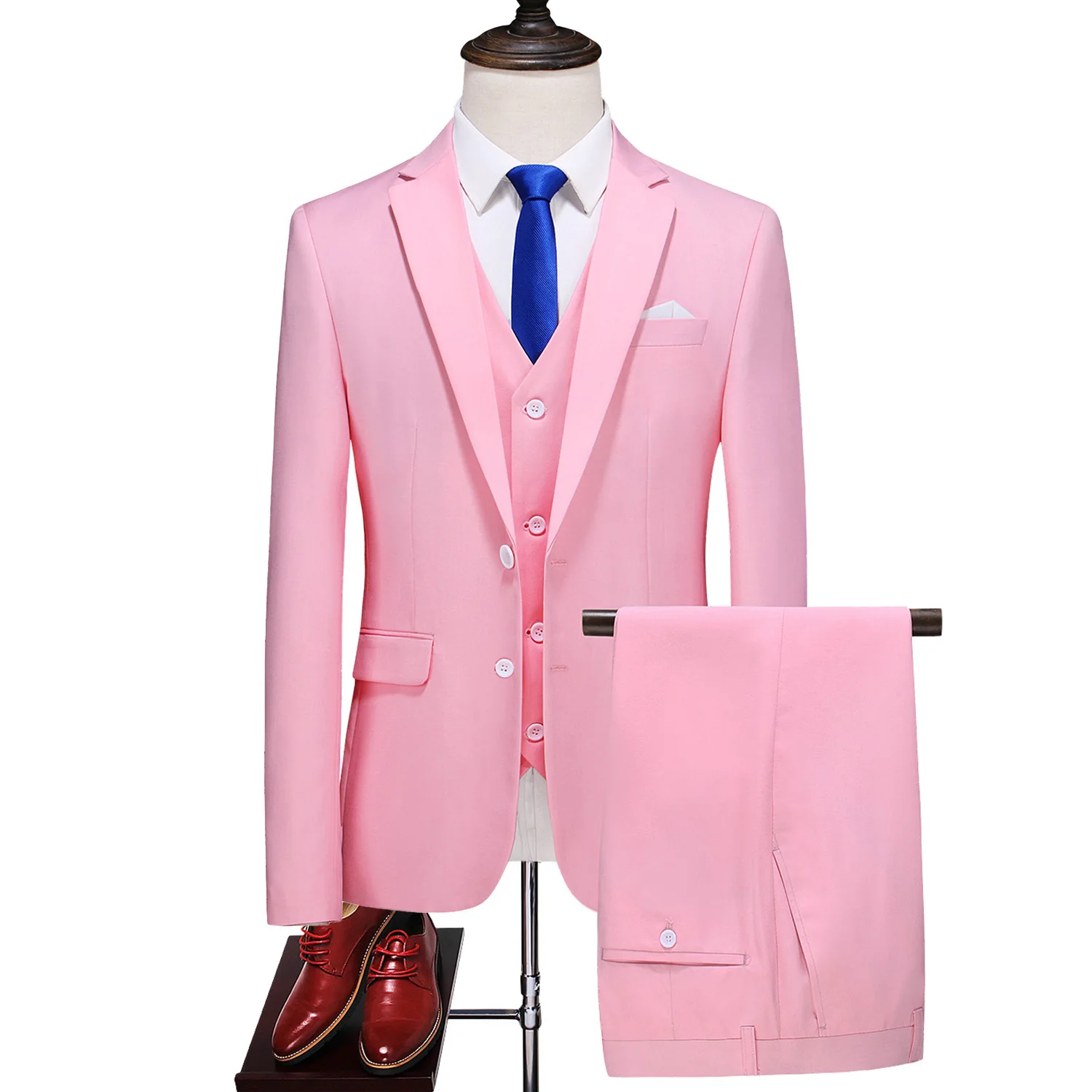 (Jacket + vest + pants) Fashion boutique Business men\'s suit 3 pieces