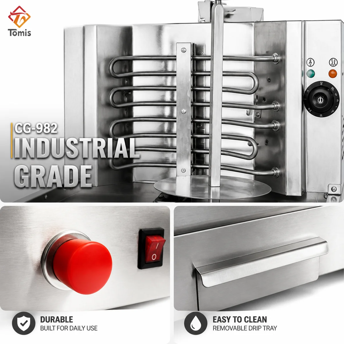 業務用電気式シャワルマ機メーカー。レストラン向けステンレス製 - Kebab Shawarma Machine のレビューと価格