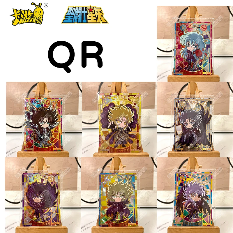 Genuine Kayou Saint Seiya Cards Series 1 QR Saint Cloth Awakening Single Card Anime Collectible Birthday Gift