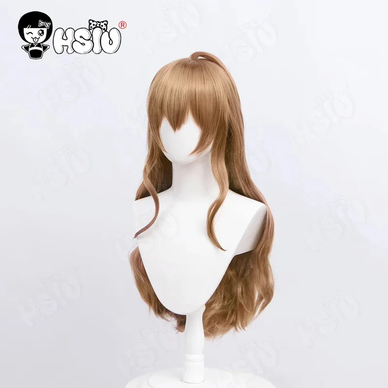 Parrucca cosplay TIGER×DRAGON Parrucca cosplay Aisaka Taiga HSIU 70CM Capelli lunghi micro-ricci marroni TIGER DRAGON Toradora! Parrucca Aisaka Taiga