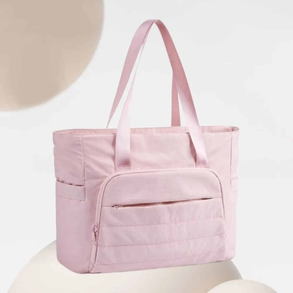 

Trendy Large Capacity Yoga Tote Bag Lightweight Portable Cloth Shoulder Bag Storage Bag Fashion Women's Handbags Travel