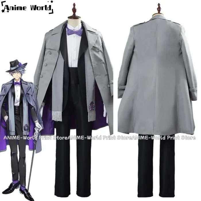 

《Custom Size》Game Twisted Wonderland Azul Ashengrotto Adult Uniform Outfit Halloween Carnival Suit Cosplay Costume