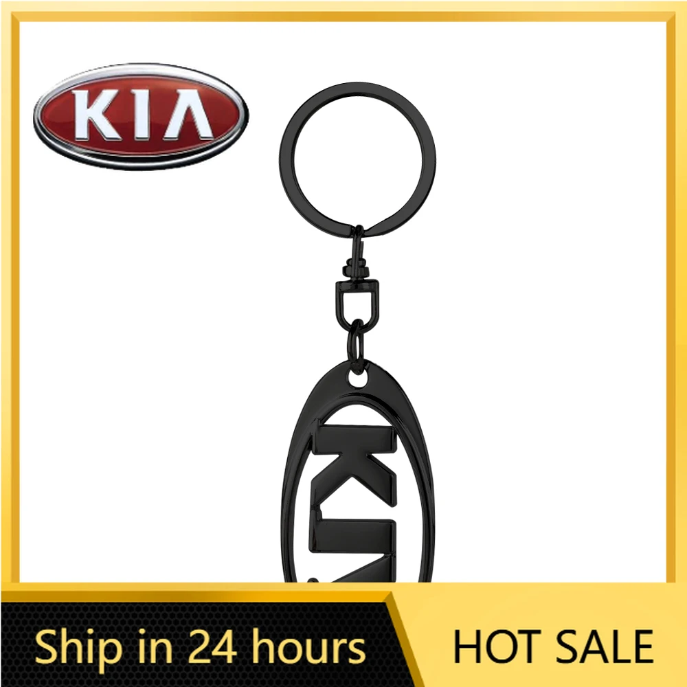

2026 Hot Car Sticker 1pcs 3D Metal Alloy Car Keychain KeyRings Car Accessories For Kia Rio 3 Soul Picanto EV6 Cerato Niro Forte