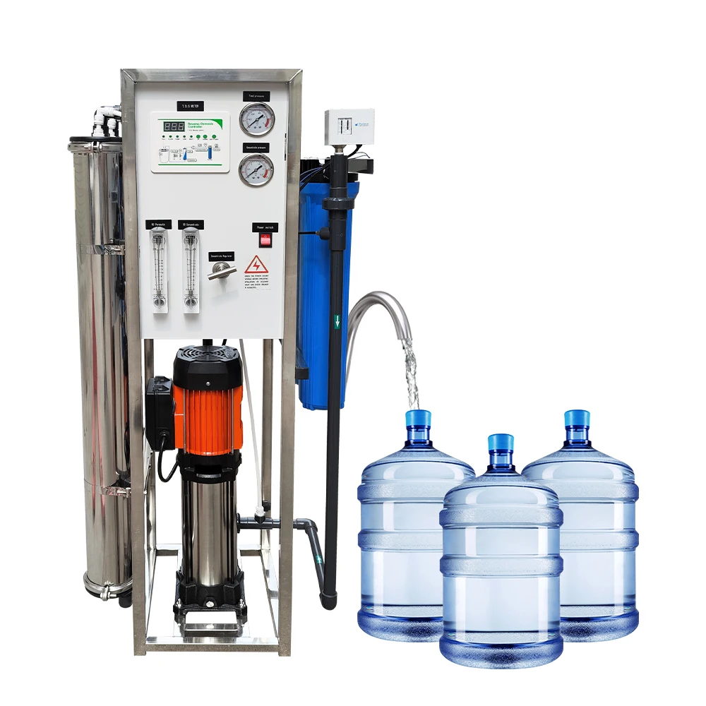 Industrial 500LPH Reverse Osmosis Water Purification Filter Main RO Water Treatment Machine for Filtration Plant
