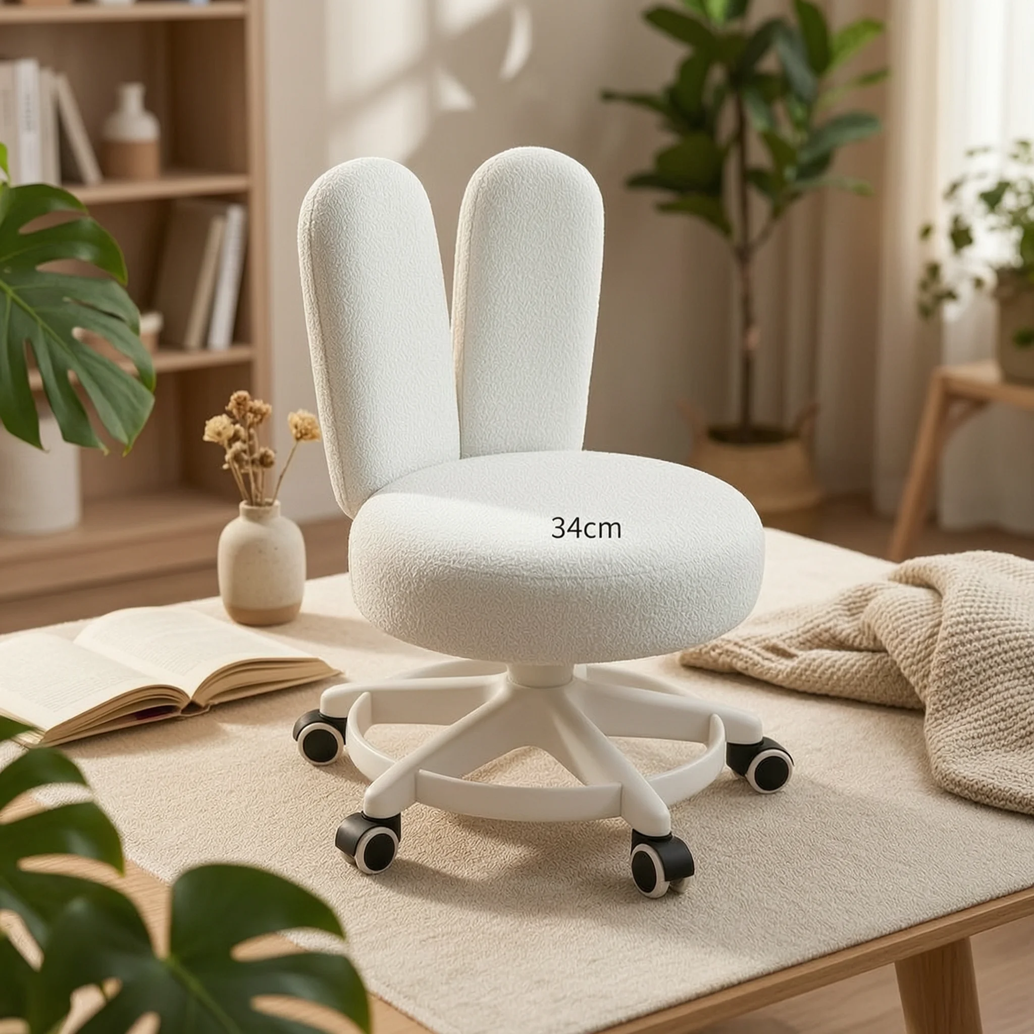 bunny-ear-chair-cute-low-stool-with-wheels-bunny-ear-stool-compact-chair-with-wheels-movable-for-children-vanity-bedroom
