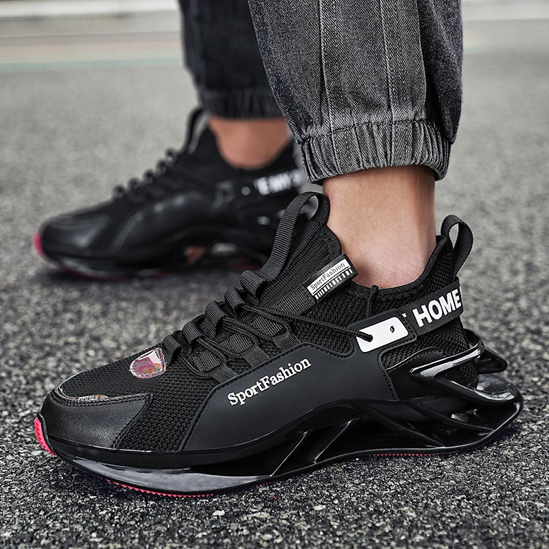 

Fashion shoes Breathable mesh baseball shoes Korean blade sports shoes all-match shock absorbing running shoes