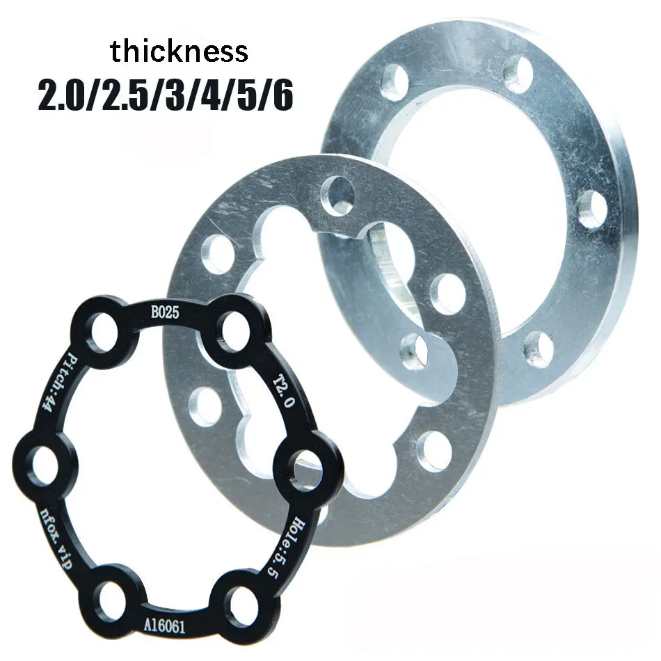 

Прокладка велосипедного тормозного диска, модификация фитингов, толстый тормозной диск 2, 3, 4, 5 мм, скользящая фланцевая прокладка с 6 отверстиями