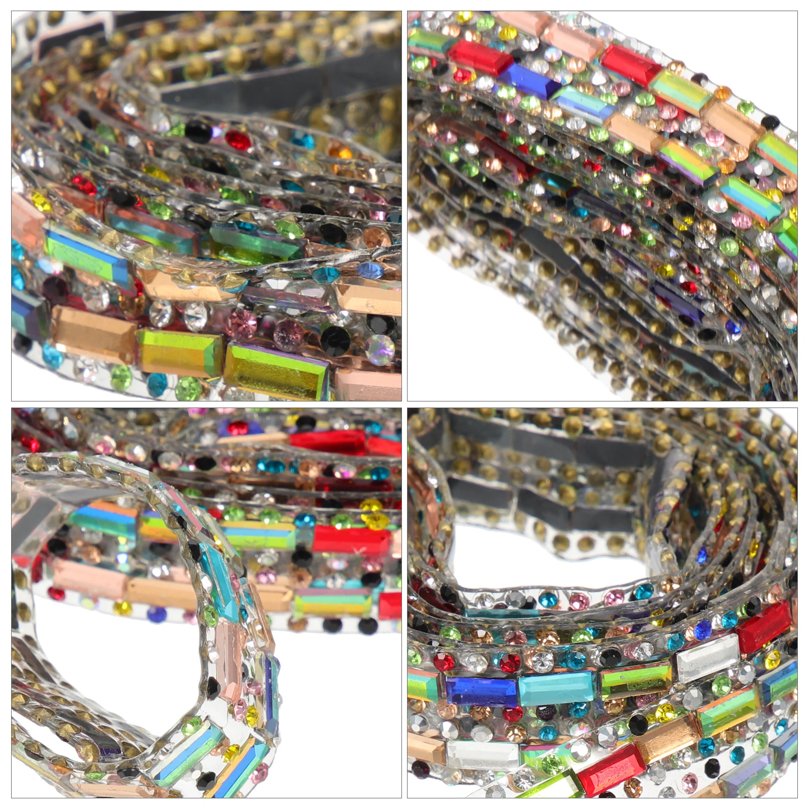 

Rhinestone Band Strip Ribbon for Clothes Trim Clothing Self Adhesive Bling Hotfix Mother