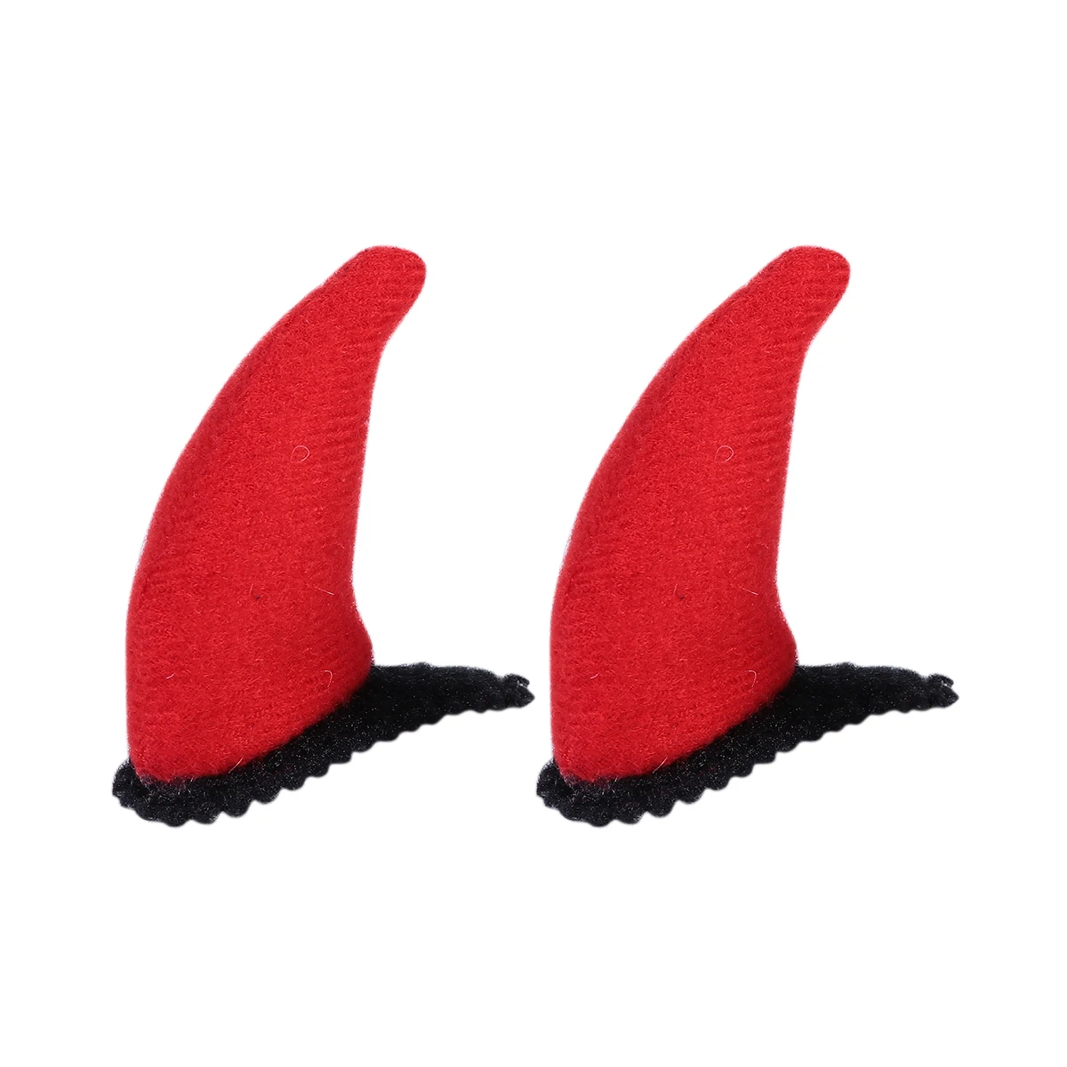 

10 Pcs Red Horn Hair Clips Durable Halloween Accessories Stage Performance Easy to Wear Protective Anti Creeping Lovely