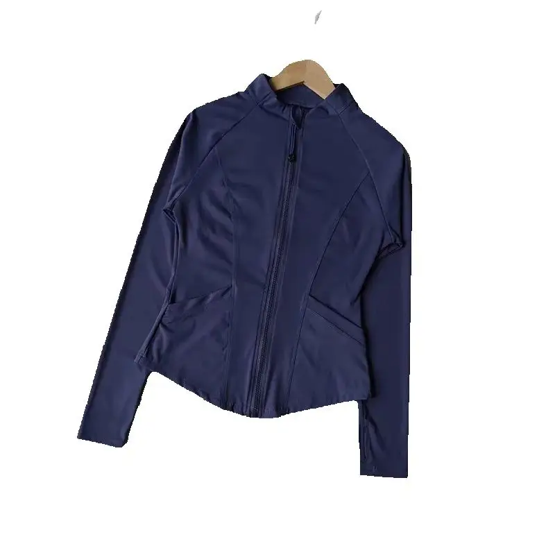 

Женская облегающая спортивная куртка с длинным рукавом на молнии, куртка для фитнеса и йоги, пальто для тренировок, пальто для бега, кардиган, теплая спортивная одежда для спортзала, верхняя куртка