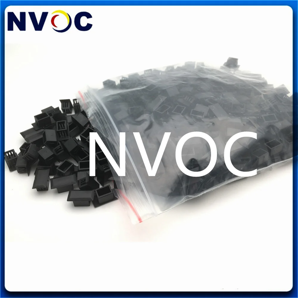 100Pcs Fiber Optic Black Blank Plugs For LC Duplex Type Adapter,SC LC FC ST Blanking Panel Plugs Duplex Simplex Adapter Cover