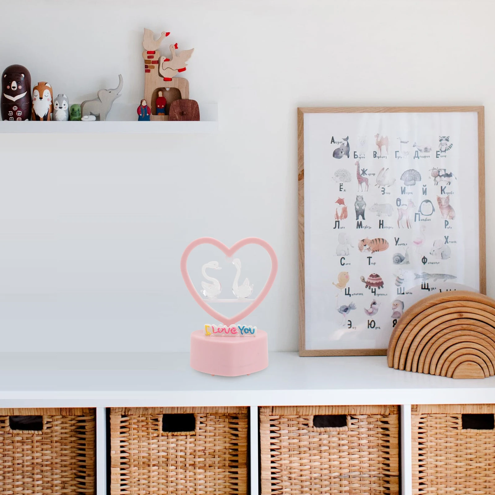 

Bedside Night Mini for Bedroom Valentine Gift Romantic Night Decorative Bedside Lamp Pink Child Lamp