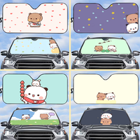Bubu Dudu Bear Car Front Window Visor Sun Visor Sunscreen Curtain Sunshades Reflector Anti UV Protector