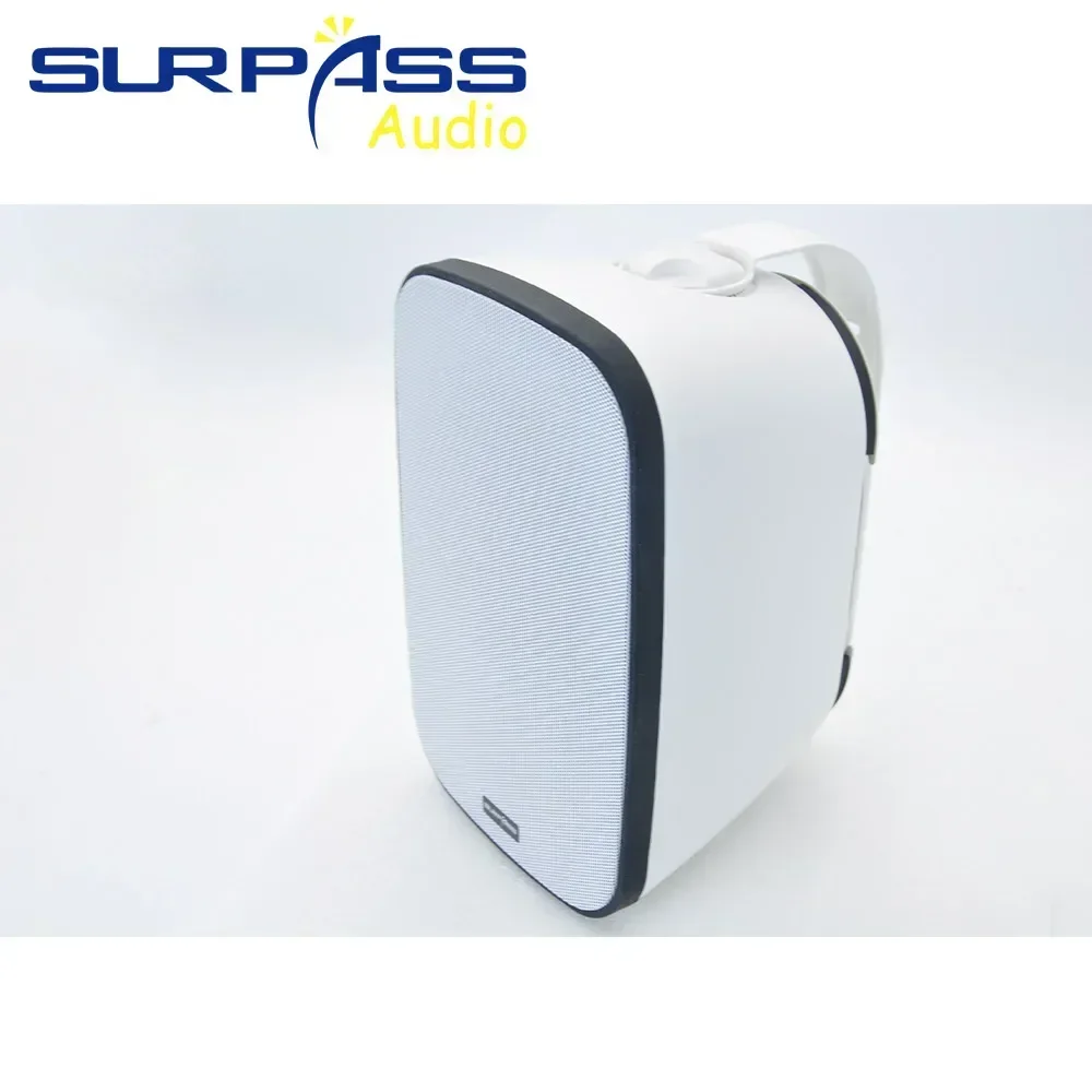 50 Watts 5+1 Inches Outdoor Speaker ABS material Wired Waterproof Passive Wall Mount Sound Box with Powerful Bass for Home Patio
