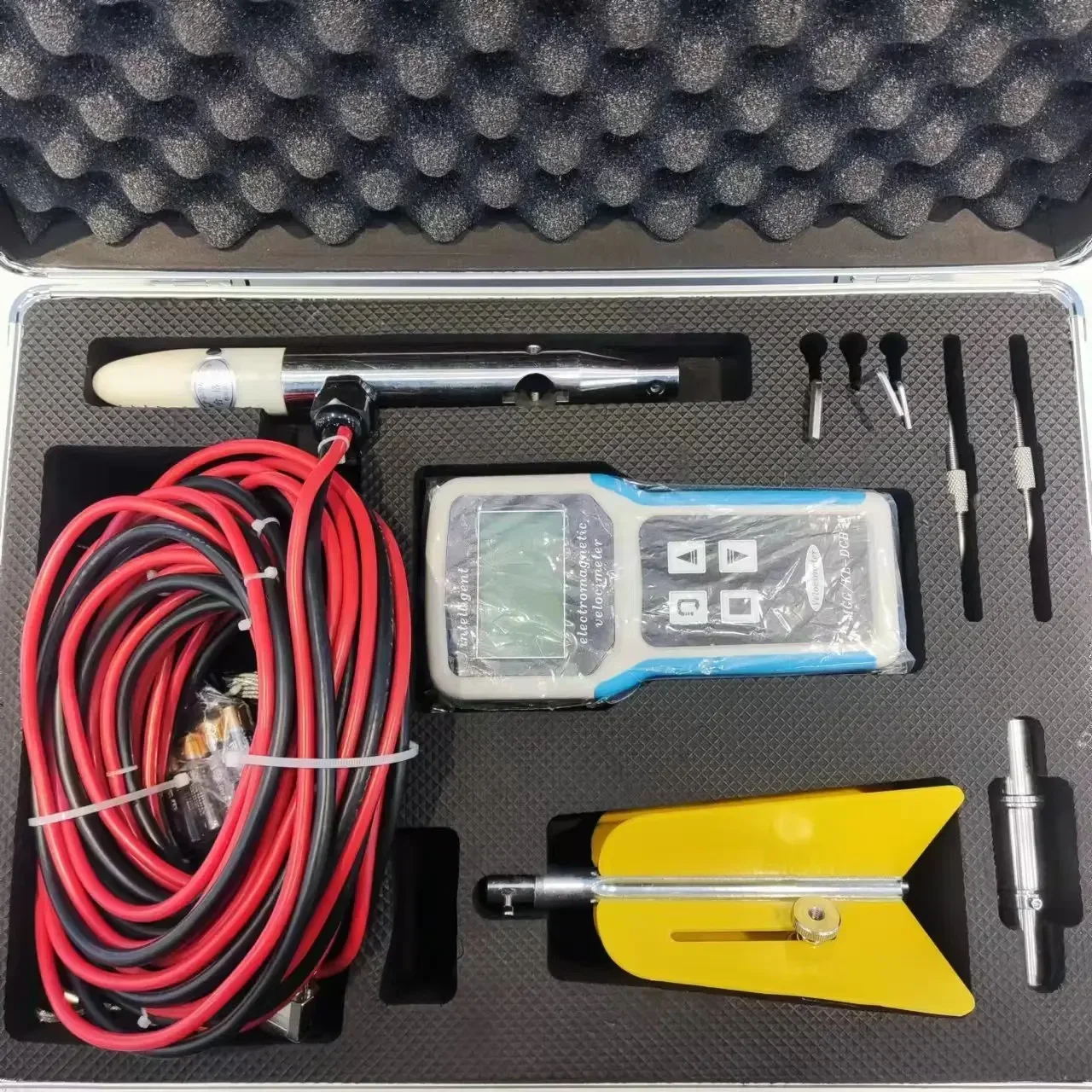 Portable water flowmeter water velocity meter water current meter open channel digital river hydrology flow meter