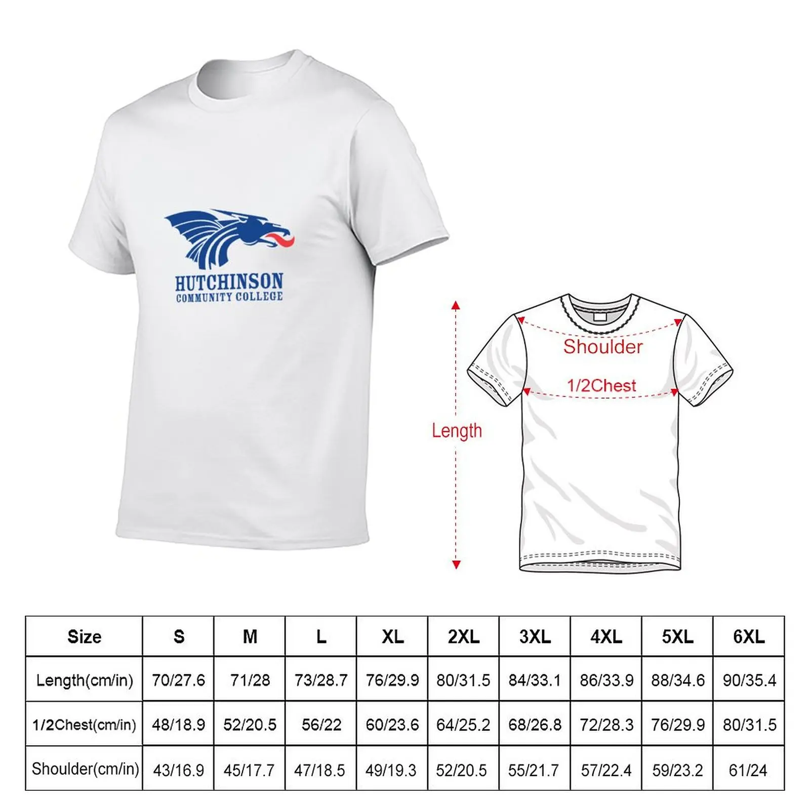 Hutchinson Community College T-Shirt mens graphic t shirts man t shirt heavy cotton T-Shirt