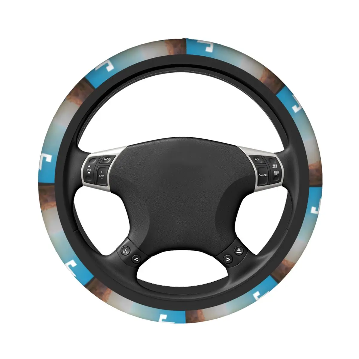 JuL C'est Pas Des Lols غطاء عجلة قيادة السيارة 38 سنتيمتر المضادة للانزلاق الفرنسية مغني الراب Elastische اكسسوارات السيارات الديكور الداخلي #2