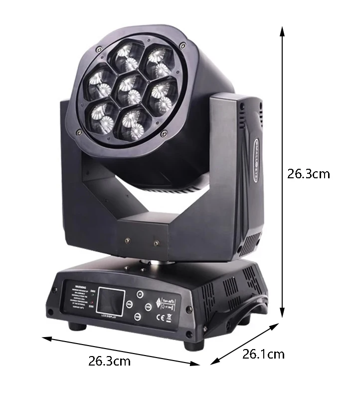 7x40W RGBW 4 in 1 LED Hohe Helligkeit Bee Eye Moving Head Licht Bühne Strobe Strahl Zoom Professionelle DJ Party Hochzeit Leistung – Detail 4