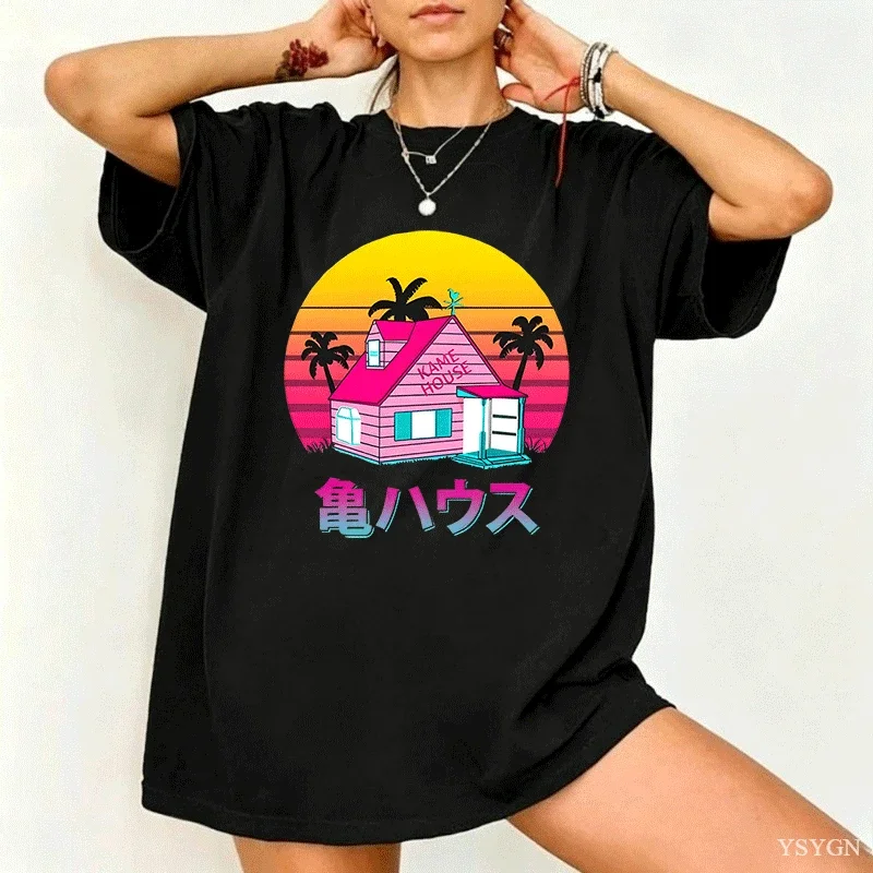 Turtle Immortal Pattern Pure Cotton Printed Men's and Women's Fashion Trend T-shirt Summer New Personalized Casual Loose T-shirt