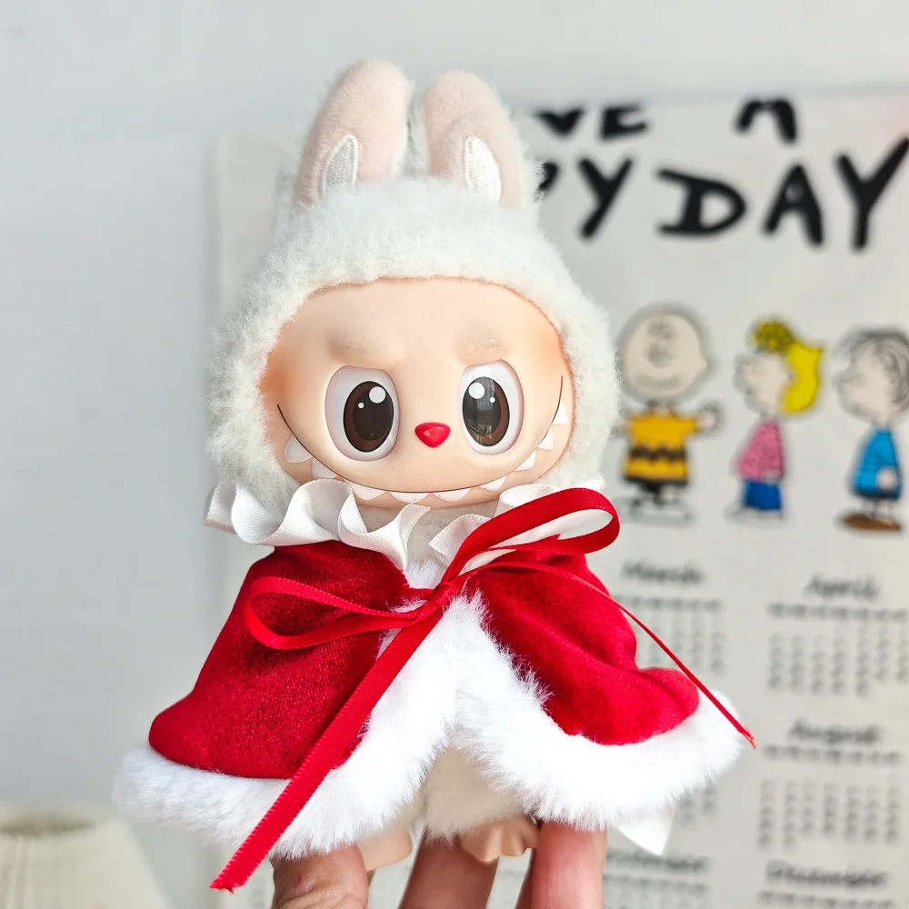 17 cm Puppenkleidung für Labubu Das Monster Outfit Zubehör Kleidung DIY Kinder Geschenk Königskrone Königsschal V1 V2 V3 Tragen