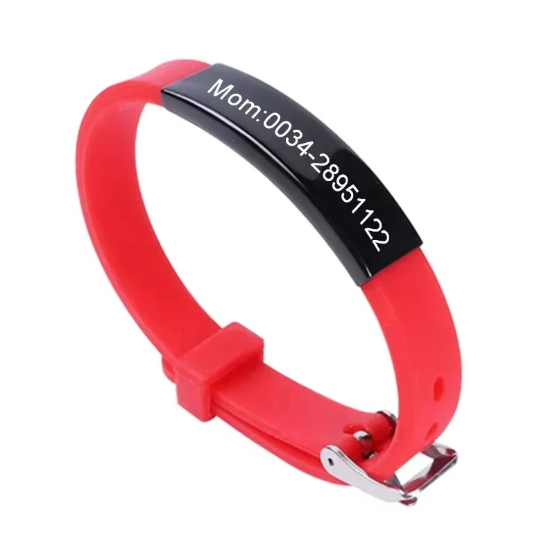 Custom Stainless Steel ID Bracelets, Emergency Name Bands