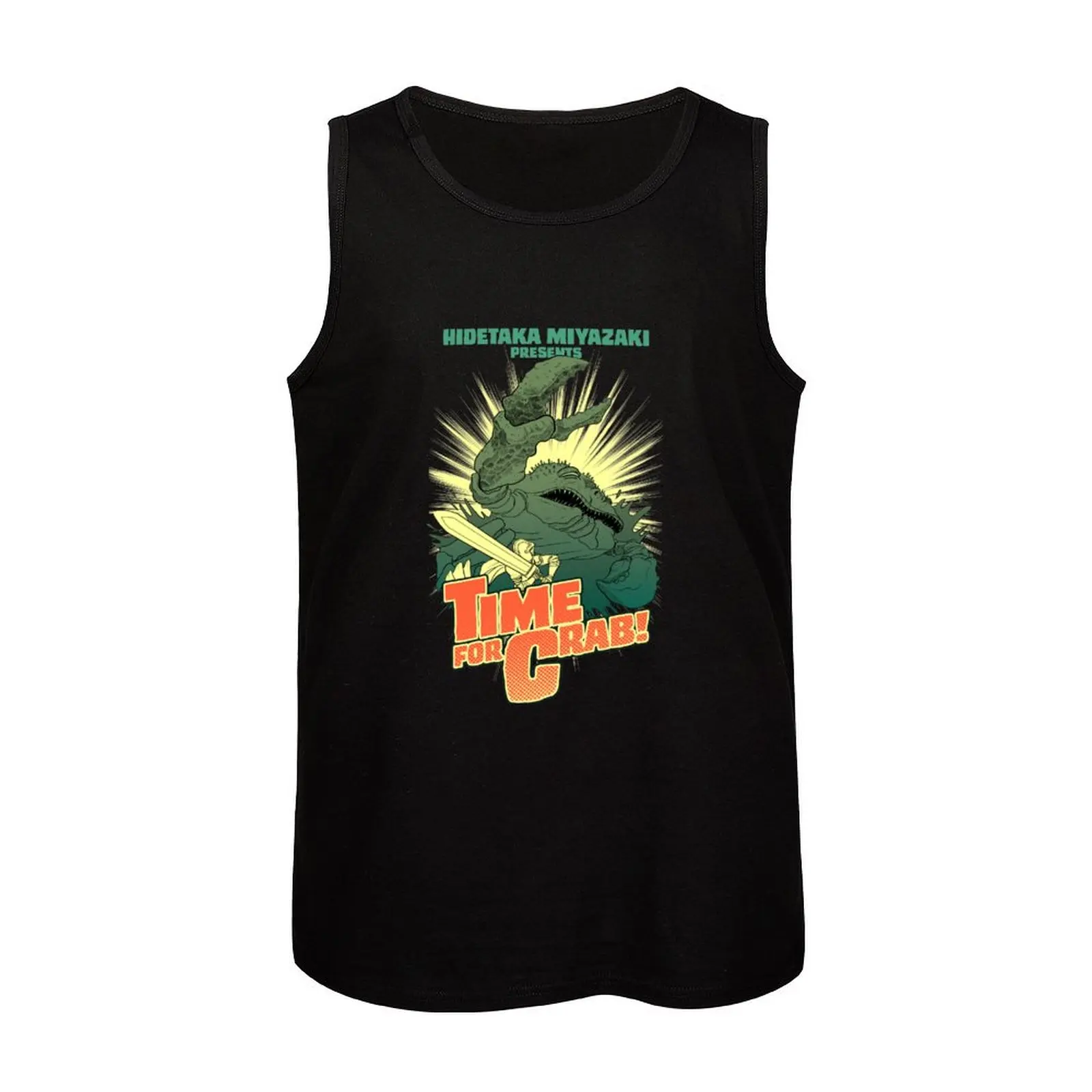 Time for Crab Tank Top bodybuilding t shirt Fitness men clothing