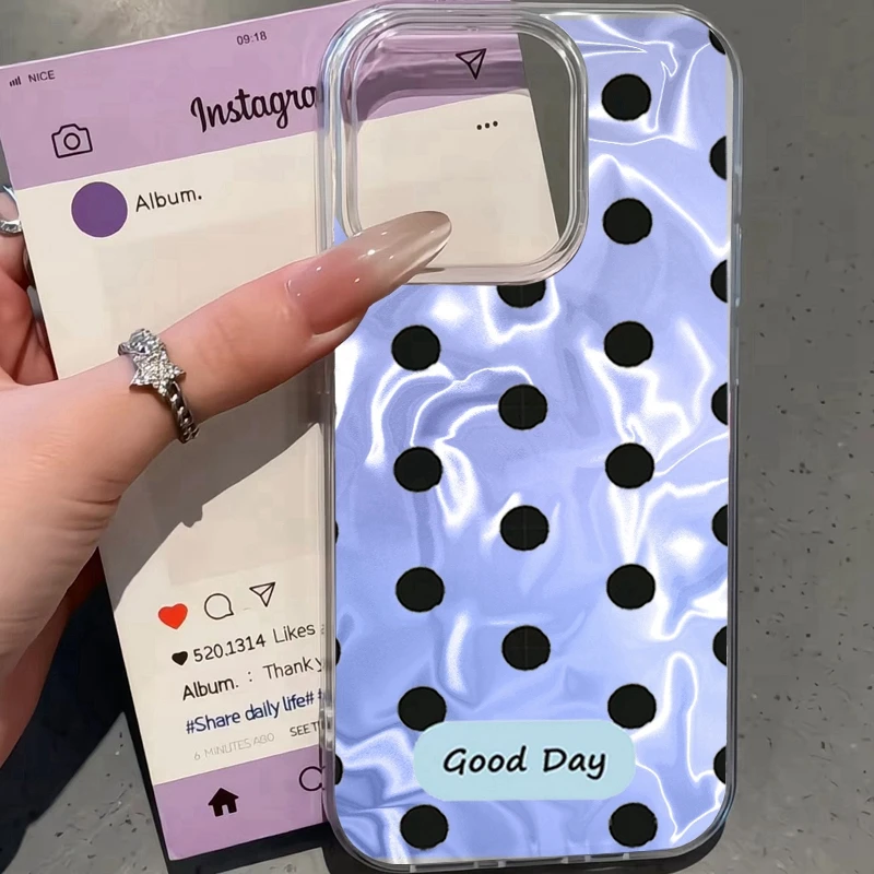 Funda de lunares para mujer y niña, funda para Honor 400 Pro X9c Magic7 Magic6 Magic5 200 Lite 200Pro Smart X9a X8a X8b X8c X7c X8