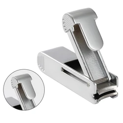 1Pcs Stainless Steel Anti-splash Nail Clippers Push-pull Style Nail Cutter Nail Toenail Trimming Tool Portable Keyring Pendant