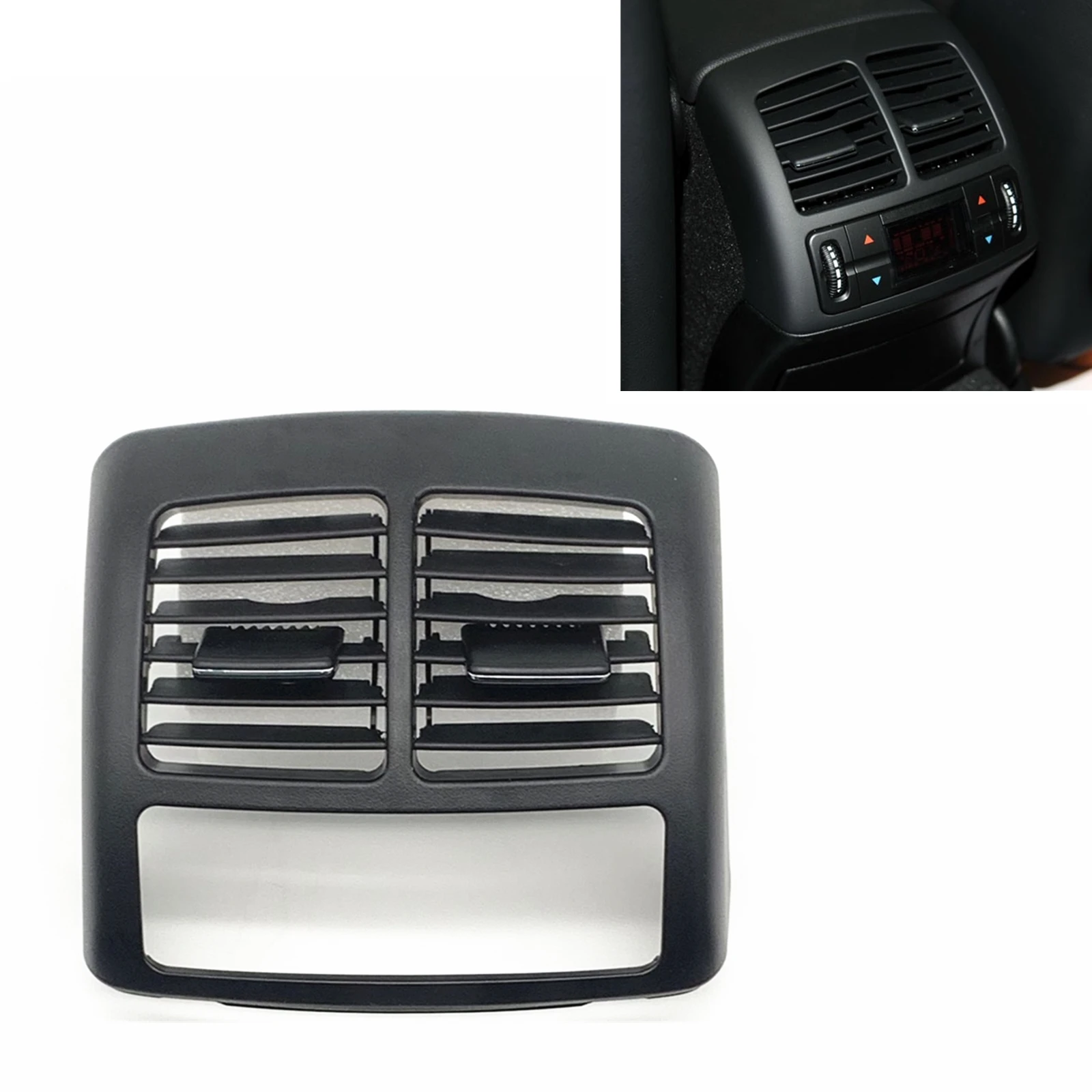 Car Interior Rear A/C Air Vent Grill Cover Outlet Frame Trim For Mercedes-Benz E Class W211 2003-2008 CLS Class W219 2007-2009