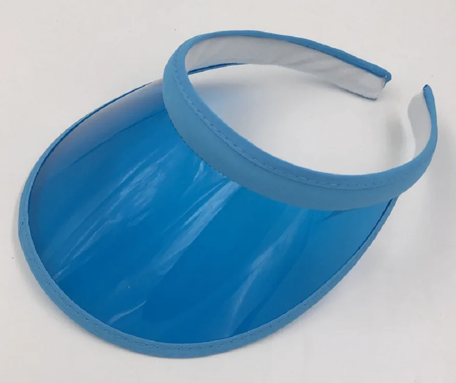 Modische Sommer-Outdoor-Sport-Sonnenschutzkappe Unisex Transparenter Plastik-Visor-Hut Bonbonfarbener PVC-Sonnenschutzhut UV-Schutzhut – Detail 7