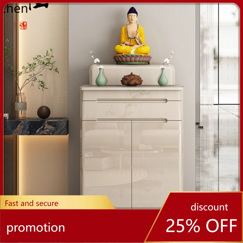 r5.20 Buddhist platform table cabinet household living room central hall cabinet Buddhist niche simple