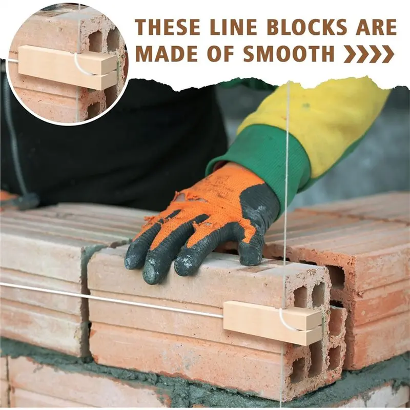 كتل خرسانة ABFI 4 بوصة كتل خط 2 أزواج لخطوط سلسلة البناء لأدوات البناء #2